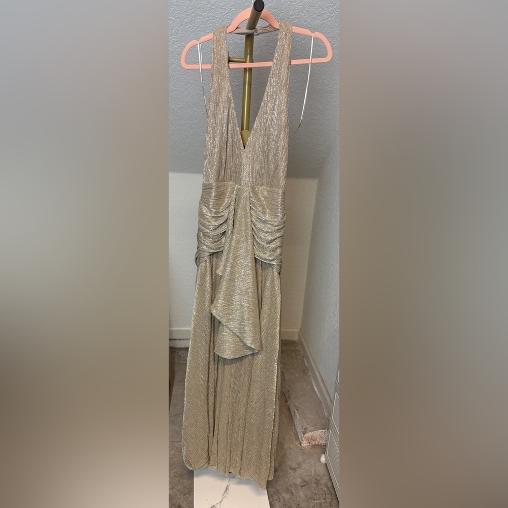 PatBO Lurex Draped Maxi Dress - Picture 2 of 12